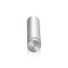 5/8'' Diameter X 2-1/2'' Barrel Length, Aluminum Flat Head Standoffs, Clear Anodized Finish Easy Fasten Standoff (For Inside / Outside use) Tamper Proof Standoff [Required Material Hole Size: 7/16'']