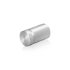 3/4'' Diameter X 1'' Barrel Length, Aluminum Flat Head Standoffs, Clear Anodized Finish Easy Fasten Standoff (For Inside / Outside use) Tamper Proof Standoff [Required Material Hole Size: 7/16'']