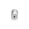 3/4'' Diameter X 1'' Barrel Length, Aluminum Flat Head Standoffs, Clear Anodized Finish Easy Fasten Standoff (For Inside / Outside use) Tamper Proof Standoff [Required Material Hole Size: 7/16'']