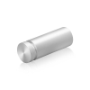 3/4'' Diameter X 1-3/4'' Barrel Length, Aluminum Flat Head Standoffs, Clear Anodized Finish Easy Fasten Standoff (For Inside / Outside use) Tamper Proof Standoff [Required Material Hole Size: 7/16'']