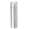 3/4'' Diameter X 2-1/2'' Barrel Length, Aluminum Flat Head Standoffs, Clear Anodized Finish Easy Fasten Standoff (For Inside / Outside use) Tamper Proof Standoff [Required Material Hole Size: 7/16'']