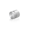 7/8'' Diameter X 1/2'' Barrel Length, Aluminum Flat Head Standoffs, Clear Anodized Finish Easy Fasten Standoff (For Inside / Outside use) Tamper Proof Standoff [Required Material Hole Size: 7/16'']