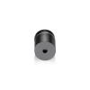 7/8'' Diameter X 3/4'' Barrel Length, Aluminum Flat Head Standoffs, Titanium Anodized Finish Easy Fasten Standoff (For Inside / Outside use) Tamper Proof Standoff [Required Material Hole Size: 7/16'']