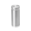 7/8'' Diameter X 1-3/4'' Barrel Length, Aluminum Flat Head Standoffs, Clear Anodized Finish Easy Fasten Standoff (For Inside / Outside use) Tamper Proof Standoff [Required Material Hole Size: 7/16'']