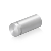 7/8'' Diameter X 1-3/4'' Barrel Length, Aluminum Flat Head Standoffs, Clear Anodized Finish Easy Fasten Standoff (For Inside / Outside use) Tamper Proof Standoff [Required Material Hole Size: 7/16'']