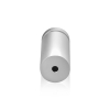 7/8'' Diameter X 1-3/4'' Barrel Length, Aluminum Flat Head Standoffs, Clear Anodized Finish Easy Fasten Standoff (For Inside / Outside use) Tamper Proof Standoff [Required Material Hole Size: 7/16'']