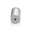 1'' Diameter X 1-3/4'' Barrel Length, Aluminum Flat Head Standoffs, Clear Anodized Finish Easy Fasten Standoff (For Inside / Outside use) Tamper Proof Standoff [Required Material Hole Size: 7/16'']