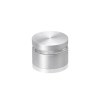 1-1/4'' Diameter X 1/2'' Barrel Length, Aluminum Flat Head Standoffs, Clear Anodized Finish Easy Fasten Standoff (For Inside / Outside use) Tamper Proof Standoff [Required Material Hole Size: 7/16'']