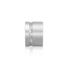 1-1/4'' Diameter X 1/2'' Barrel Length, Aluminum Flat Head Standoffs, Clear Anodized Finish Easy Fasten Standoff (For Inside / Outside use) Tamper Proof Standoff [Required Material Hole Size: 7/16'']