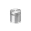 1-1/4'' Diameter X 3/4'' Barrel Length, Aluminum Flat Head Standoffs, Clear Anodized Finish Easy Fasten Standoff (For Inside / Outside use) Tamper Proof Standoff [Required Material Hole Size: 7/16'']