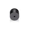 1-1/4'' Diameter X 3/4'' Barrel Length, Aluminum Flat Head Standoffs, Titanium Anodized Finish Easy Fasten Standoff (For Inside / Outside use) Tamper Proof Standoff [Required Material Hole Size: 7/16'']