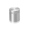 1-1/4'' Diameter X 1'' Barrel Length, Aluminum Flat Head Standoffs, Clear Anodized Finish Easy Fasten Standoff (For Inside / Outside use) Tamper Proof Standoff [Required Material Hole Size: 7/16'']