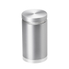 1-1/4'' Diameter X 1-3/4'' Barrel Length, Aluminum Flat Head Standoffs, Clear Anodized Finish Easy Fasten Standoff (For Inside / Outside use) Tamper Proof Standoff [Required Material Hole Size: 7/16'']