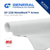 24'' x 25 Yard Roll - General Formulations 238 12 Mil Gloss Clear 5 Year Overlaminate w/ Permanent Adhesive MotoMark Armor