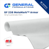 24'' x 25 Yard Roll - General Formulations 238 12 Mil Gloss Clear 5 Year Overlaminate w/ Permanent Adhesive MotoMark Armor