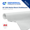 24'' x 50 Yard Roll - General Formulations 290 5 Mil Matte Black Embossed Chalkboard Vinyl W/ Removable Adhesive
