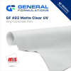 54'' x 50 Yard Roll - General Formulations 400 3 Mil Matte Clear UV Overlaminate w/ Permanent Adhesive