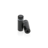 1/2'' Diameter X 1'' Barrel Length, Hollow Stainless Steel Matte Black Finish. Easy Fasten Standoff (For Inside Use Only) [Required Material Hole Size: 3/8'']