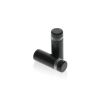 1/2'' Diameter X 1'' Barrel Length, Hollow Stainless Steel Matte Black Finish. Easy Fasten Standoff (For Inside Use Only) [Required Material Hole Size: 3/8'']