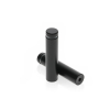 5/8'' Diameter X 2-1/2'' Barrel Length, Hollow Stainless Steel Matte Black Finish. Easy Fasten Standoff (For Inside Use Only) [Required Material Hole Size: 7/16'']