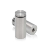 1-1/4'' Diameter X 2-1/2'' Barrel Length, Hollow Stainless Steel Brushed Finish. Easy Fasten Standoff (For Inside Use Only) [Required Material Hole Size: 7/16'']