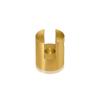 Aluminum Gold Anodized Finish Projecting Gripper, Holds Up To 3/8'' Material