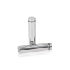 5/8'' Diameter X 2-1/2'' Barrel Length, (304) Stainless Steel Polished Finish. Easy Fasten Standoff (For Inside / Outside use) Tamper Proof Standoff [Required Material Hole Size: 7/16'']