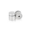 3/4'' Diameter X 1/2'' Barrel Length, (304) Stainless Steel Polished Finish. Easy Fasten Standoff (For Inside / Outside use) Tamper Proof Standoff [Required Material Hole Size: 7/16'']