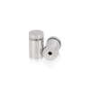 3/4'' Diameter X 1'' Barrel Length, (304) Stainless Steel Polished Finish. Easy Fasten Standoff (For Inside / Outside use) Tamper Proof Standoff [Required Material Hole Size: 7/16'']