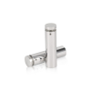 3/4'' Diameter X 2-1/2'' Barrel Length, (304) Stainless Steel Polished Finish. Easy Fasten Standoff (For Inside / Outside use) Tamper Proof Standoff [Required Material Hole Size: 7/16'']