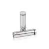 3/4'' Diameter X 2-1/2'' Barrel Length, (304) Stainless Steel Polished Finish. Easy Fasten Standoff (For Inside / Outside use) Tamper Proof Standoff [Required Material Hole Size: 7/16'']