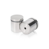1 1/4'' Diameter X 1'' Barrel Length, (304) Stainless Steel Polished Finish. Easy Fasten Standoff (For Inside / Outside use) Tamper Proof Standoff [Required Material Hole Size: 7/16'']