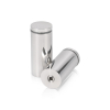 1 1/4'' Diameter X 2-1/2'' Barrel Length, (304) Stainless Steel Polished Finish. Easy Fasten Standoff (For Inside / Outside use) Tamper Proof Standoff [Required Material Hole Size: 7/16'']