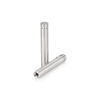 1/2'' Diameter X 2-1/2'' Barrel Length, (304) Stainless Steel Brushed Finish. Easy Fasten Standoff (For Inside / Outside use) Tamper Proof Standoff [Required Material Hole Size: 3/8'']