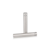 1/2'' Diameter X 2-1/2'' Barrel Length, (316 Marine Grade) Stainless Steel Brushed Finish. Easy Fasten Standoff (For Inside / Outside use) [Required Material Hole Size: 3/8'']