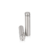 (Set of 4) 5/8'' Dia. X 2-1/2'' Barrel Length, (316 Marine Grade) Stainless Steel Brushed Finish. Easy Fasten Standoff with (4) 2216Z Screws and (4) LANC1 Anchors for concrete/drywall and (1) M4 Allen Key (For  In/Out use) [Req. Mat. Hole Size: 7/16'']