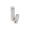 (Set of 4) 3/4'' Dia. X 2-1/2'' Barrel Length, (316 Marine Grade) Stainless Steel Brushed Finish. Easy Fasten Standoff with (4) 2216Z Screws and (4) LANC1 Anchors for concrete/drywall and (1) M4 Allen Key (For  In/Out use) [Req. Mat. Hole Size: 7/16'']