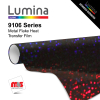 15'' x 25 Yards Lumina® 9106 Gloss Black 2 Year Unpunched 4.3 Mil Heat Transfer Vinyl (Color code 003)