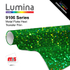15'' x 10 Yards Lumina® 9106 Gloss Medium Green 2 Year Unpunched 4.3 Mil Heat Transfer Vinyl (Color code 106)