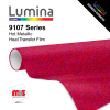 15'' x 5 Yards Lumina® 9107 Gloss Red Metal 2 Year Unpunched 3.5 Mil Heat Transfer Vinyl (Color code 119)