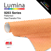 15'' x 5 Yards Lumina® 9203 Matte Orange Chevron 1 year Unpunched 2.4 Mil Heat Transfer Vinyl (Color code 009)
