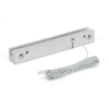 WHITE LED Sign Clamp in 11'' (280 mm) length X 1'' (25.4 mm) Silver satin aluminum finish.Mount Kit Supports Signs Up To 5/16'' Thick, Wall Mount, Low Voltage transformer included.