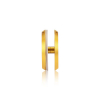 1-1/2'' Diameter Gold Anodized Aluminum, Mini Mall Front Clamp (Material Thickness Accepted: 1/4'' to 1/2'')