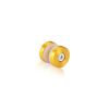 3/4'' Diameter Gold Anodized Aluminum, Mall Front Clamp (Material Thickness Accepted: 1/4'' to 1/2'')