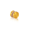 7/8'' Diameter Gold Anodized Aluminum, Mall Front Clamp (Material Thickness Accepted: 1/4'' to 1/2'')