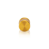 7/8'' Diameter Gold Anodized Aluminum, Mall Front Clamp (Material Thickness Accepted: 1/4'' to 1/2'')