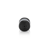 7/8'' Diameter Matte Black Anodized Aluminum, Mall Front Clamp (Material Thickness Accepted: 1/4'' to 1/2'')