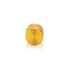 1'' Diameter Gold Anodized Aluminum, Mall Front Clamp (Material Thickness Accepted: 1/4'' to 1/2'')