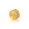 1-1/4'' Diameter Gold Anodized Aluminum, Mall Front Clamp (Material Thickness Accepted: 1/4'' to 1/2'')