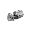 1'' Diameter X 1'' Barrel Length Stainless Steel (201) Standoffs Standard Head Satin Brushed Finish (for Inside Use) [Required Material Hole Size: 3/8'']